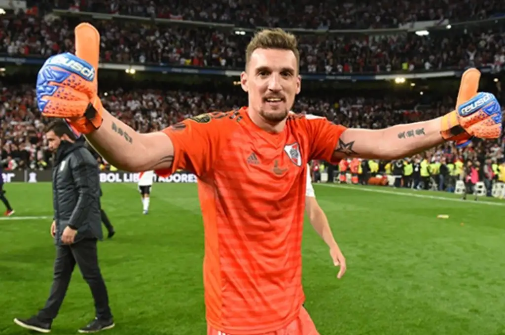 Franco Armani anunció que será padre por primera vez