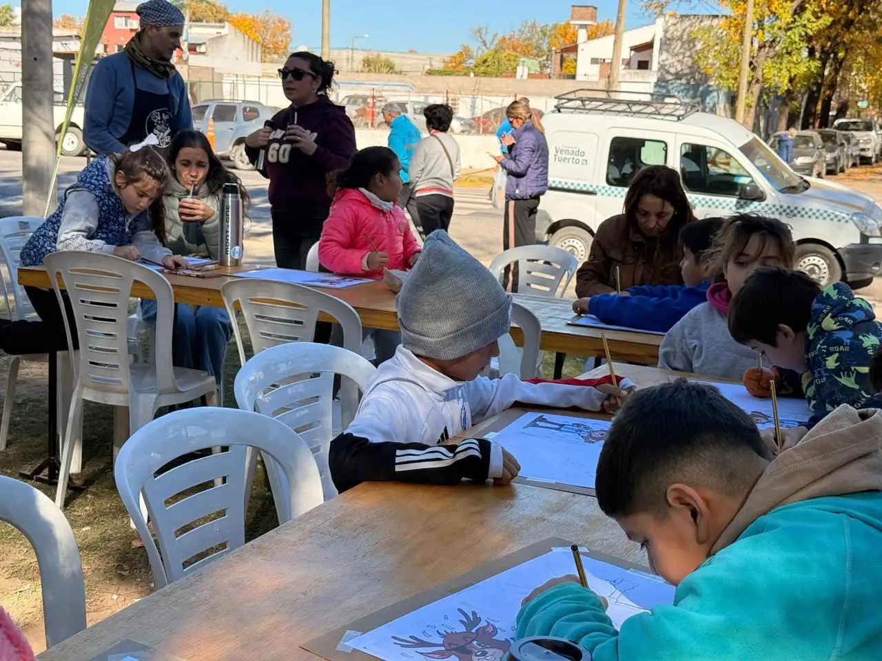 Niños de 8 a 12 años hicieron su creaciones.