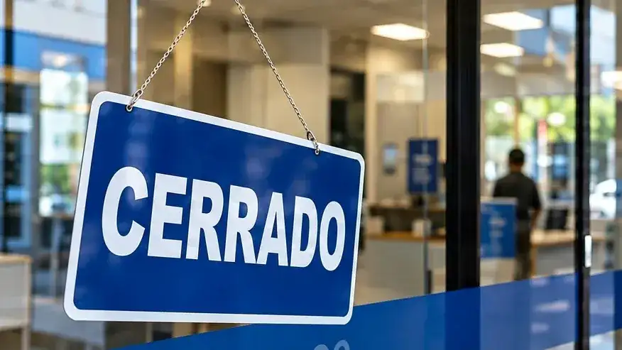 Las sucursales bancarias tendrán cinco días consecutivos sin atención presencial durante noviembre.