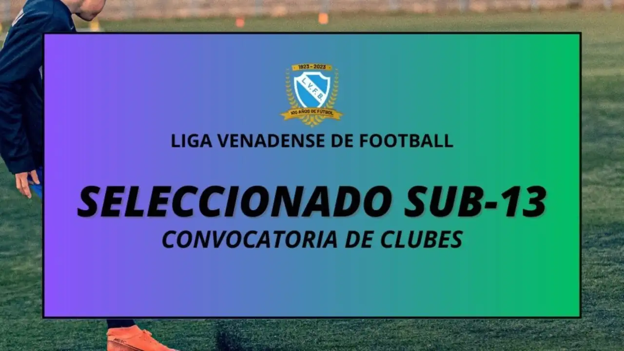 Convocatoria para el Seleccionado Sub13 de la Liga Venadense