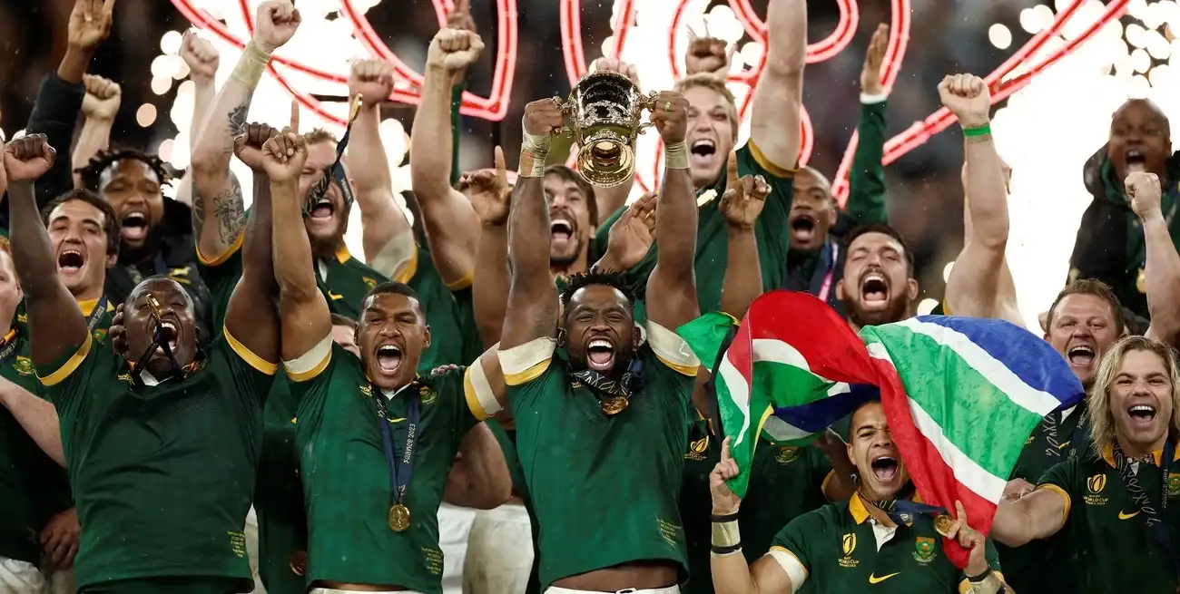 El festejo de Sudáfrica.