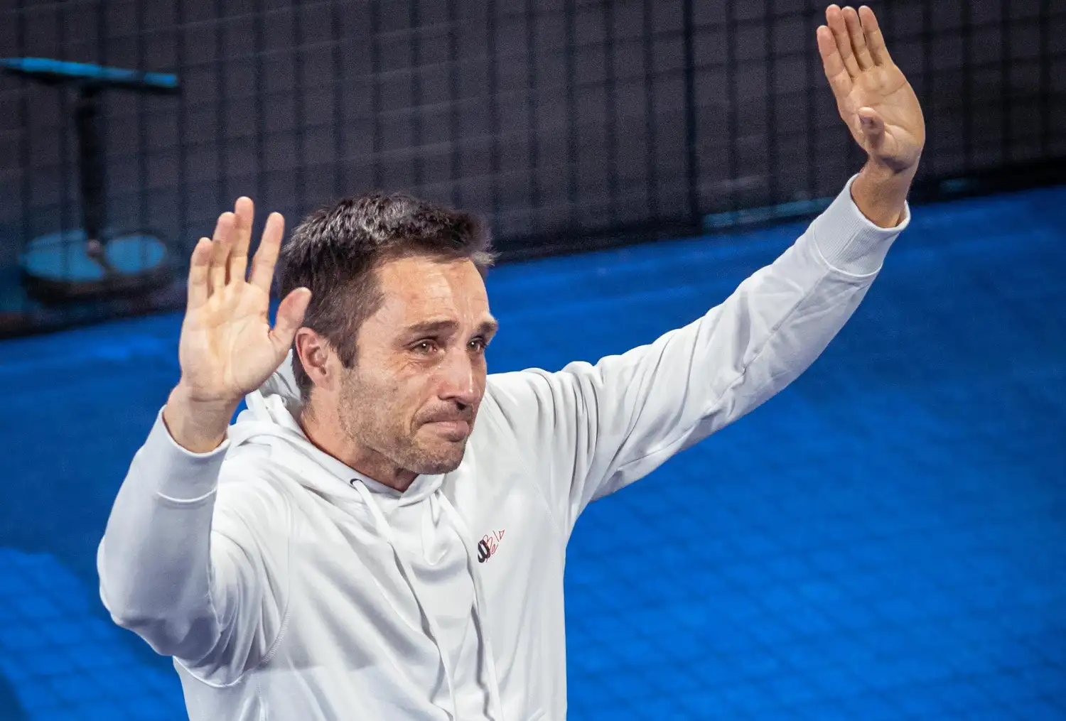 Fernando Belasteguin en su despedida del país.