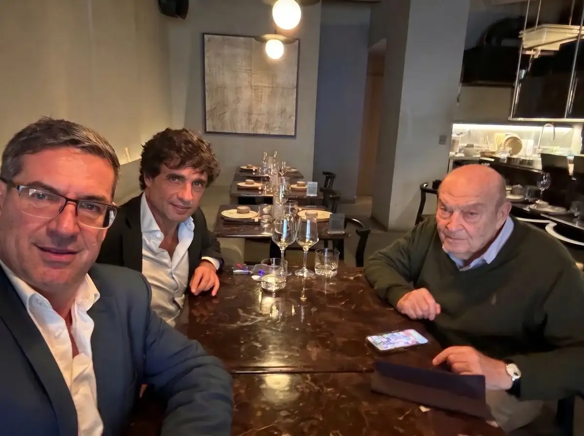 Raúl Paolasso, Domingo Cavallo y Hernán Lacunza.