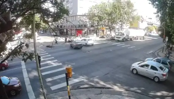 Así fue el momento del brutal choque en Mar del Plata.