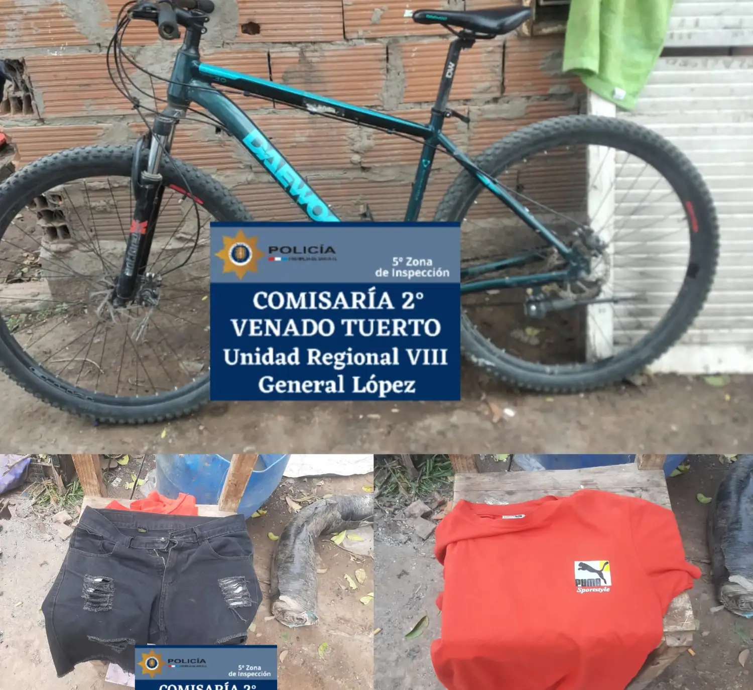 Parte de lo secuestrado en el allanamiento. Crédito: Relaciones Policiales.