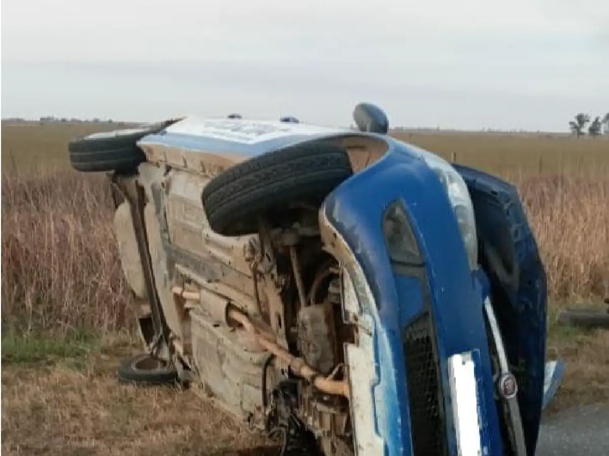 Chocaron un patrullero y auto conducido por un policía en la ruta 158: dos heridos, uno grave