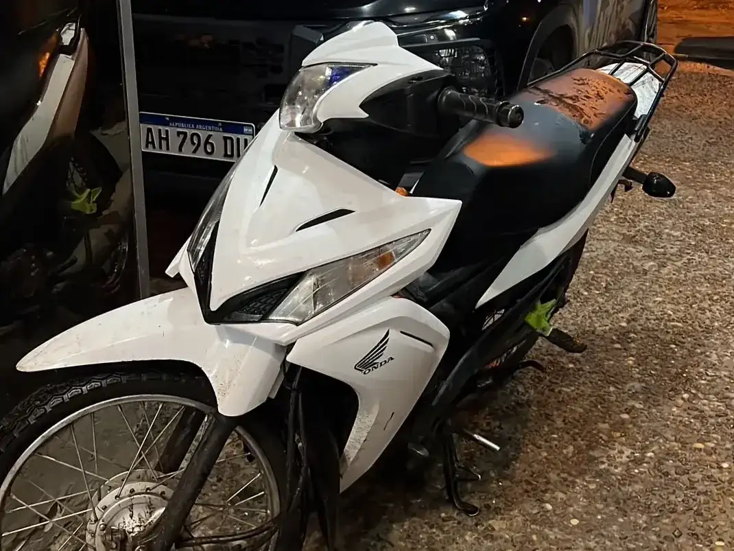 La moto fue recuperada rápidamente.