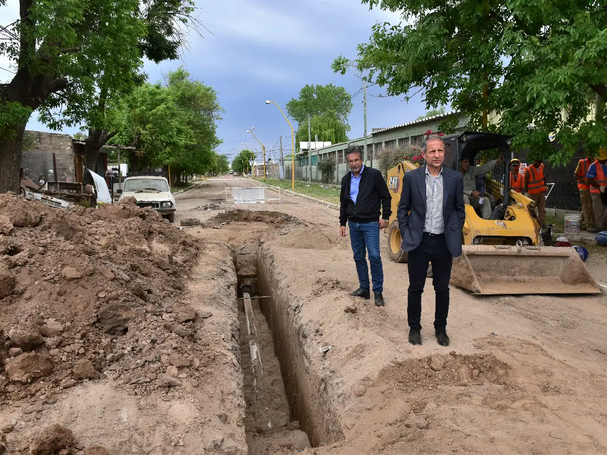 A principios de 2023 terminarán obra de cloacas en  La Milka, San Cayetano, Savio y Maipú    
