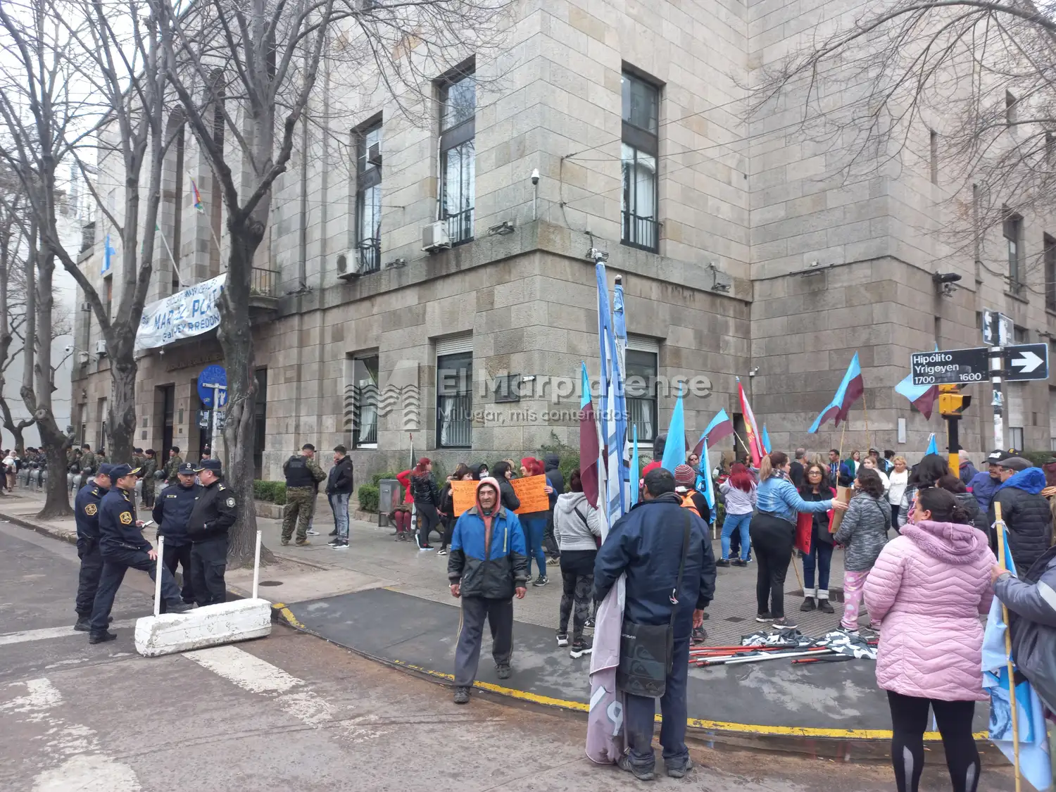 Las organizaciones presentes en el Palacio Municipal.