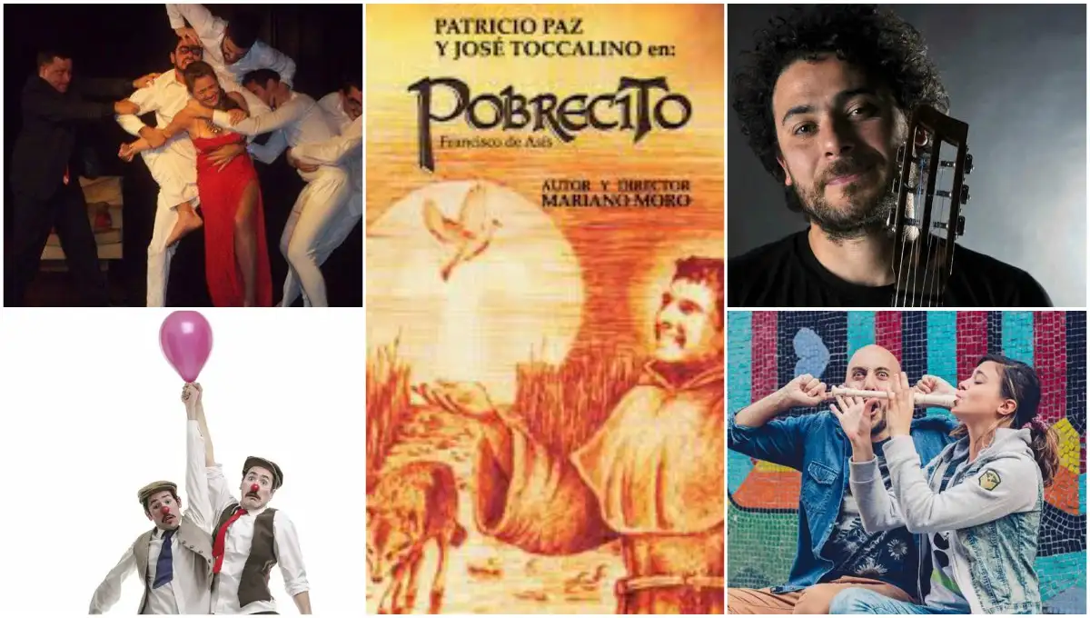 Agenda de espectáculos para este lunes