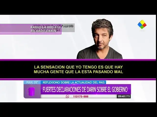 Al final Ricardo Darín habló de política