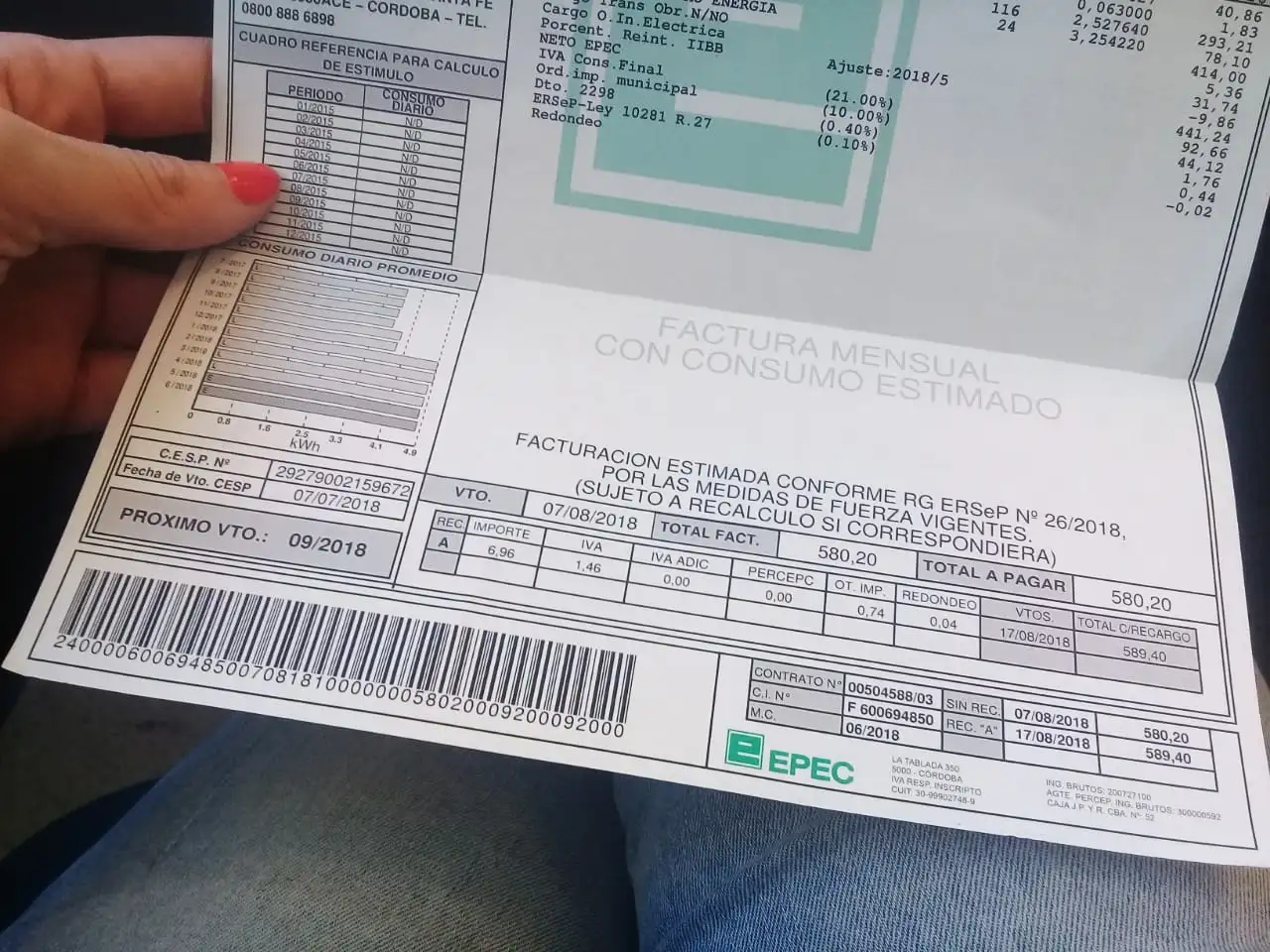 Luz sin subsidio: Epec informó que aumenta un 60% a usuarios residenciales