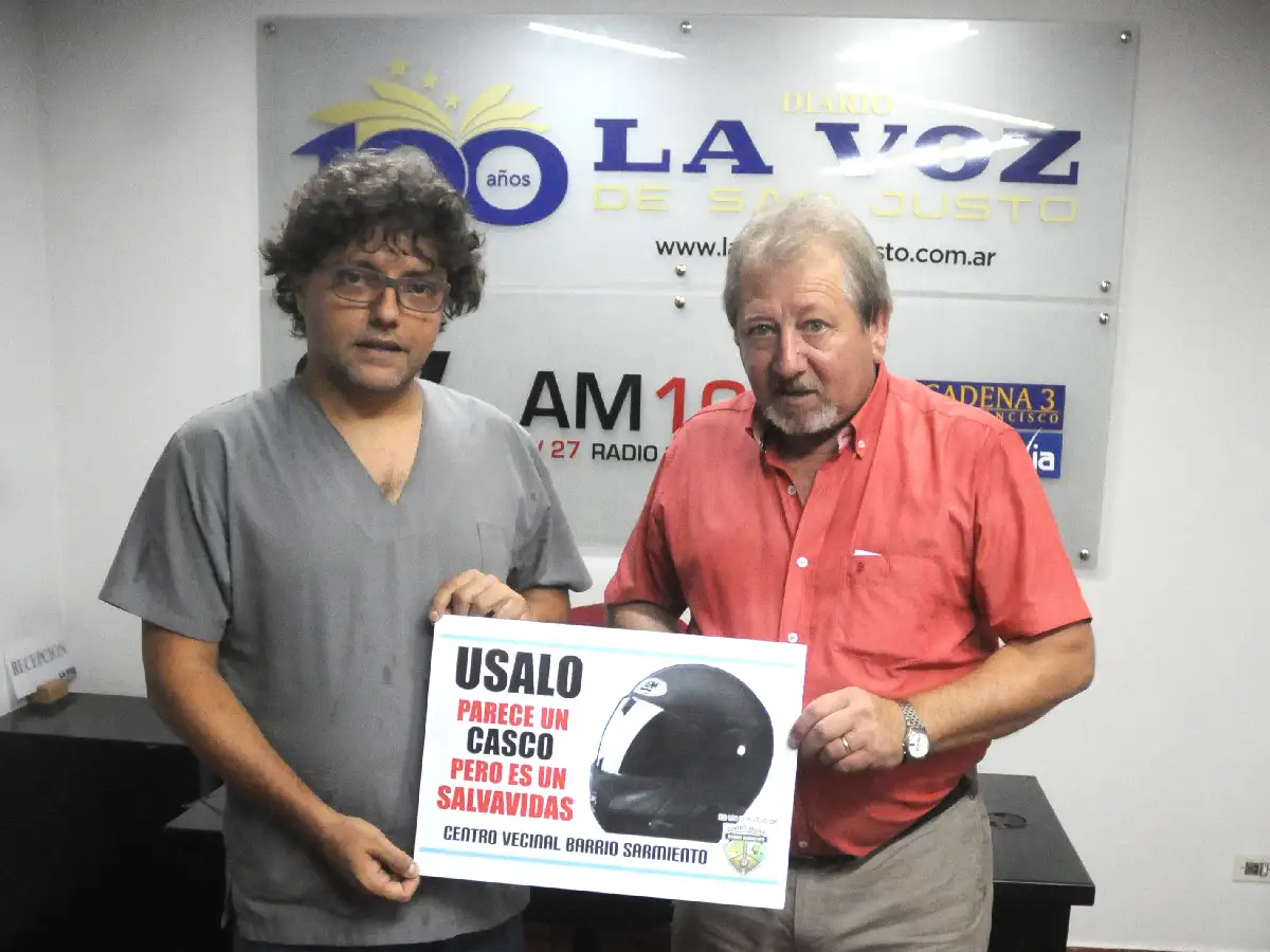 En barrio Sarmiento lanzaron una campaña para el uso del casco  