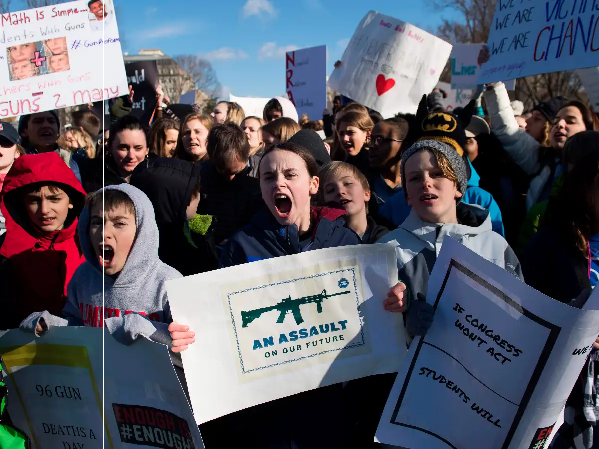 Estudiantes se movilizaron contra las armas en las escuelas en Estados Unidos