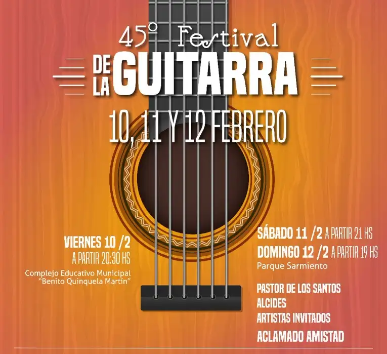 Casilda: Se viene la 45ª edición del Festival de la Guitarra