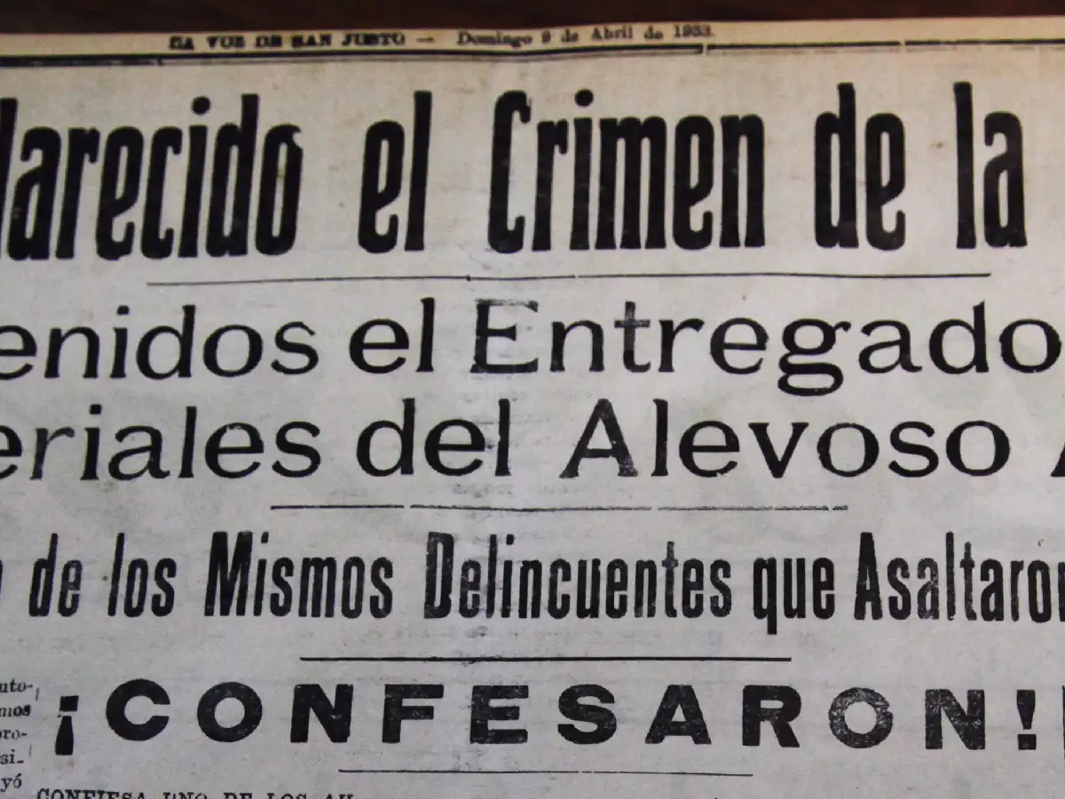 La década del ‘30, años infames, de gansterismo  y criminalidad en la policía departamental