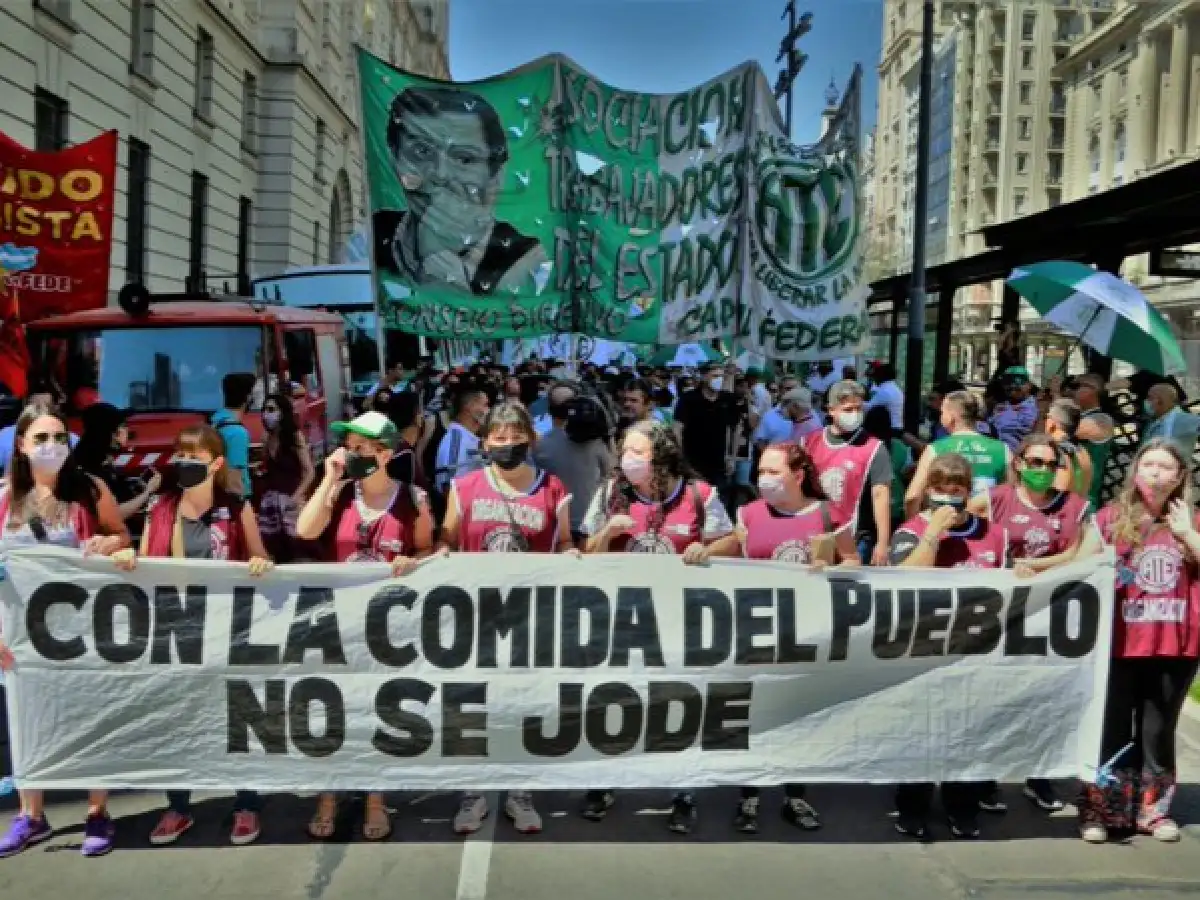 Protestaron contra de los aumentos de precios de los alimentos