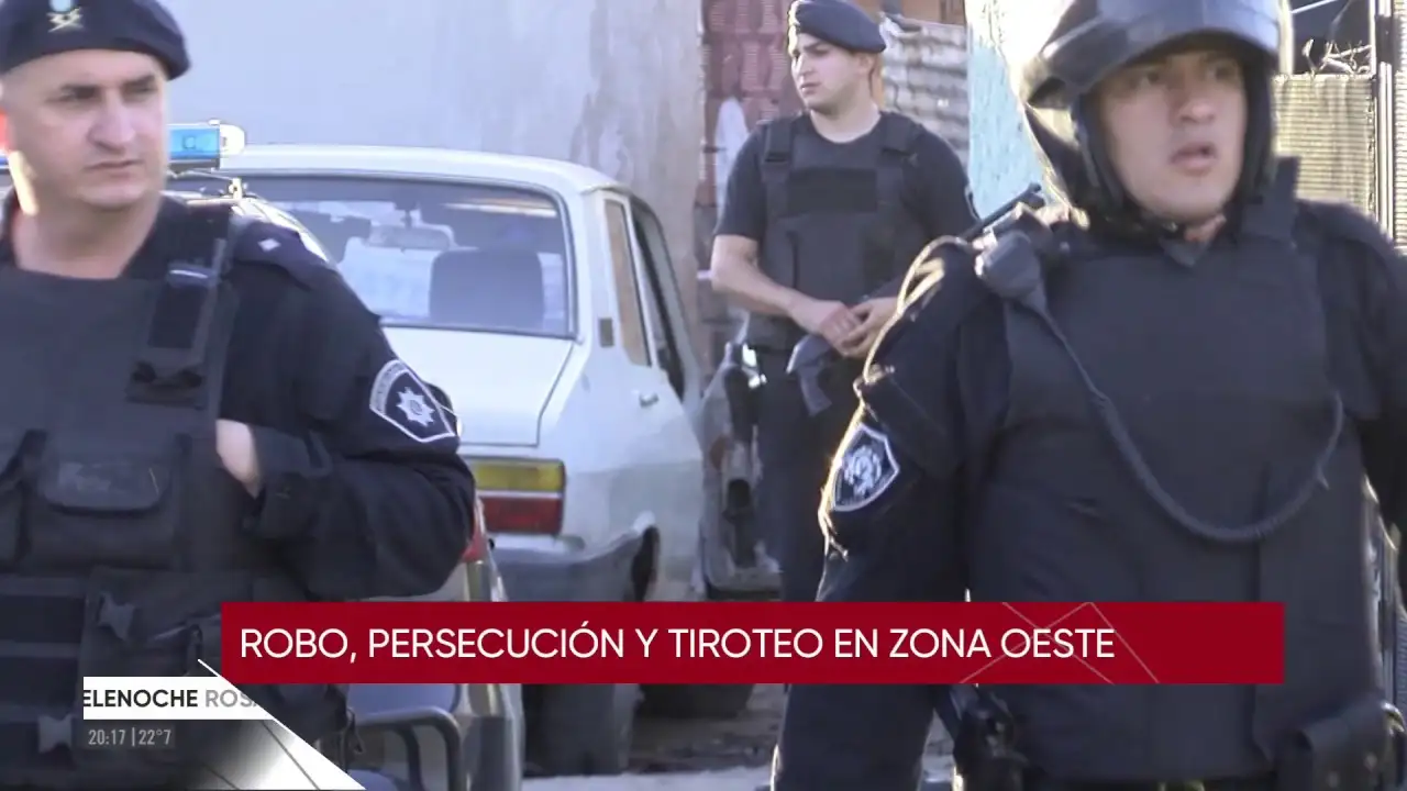 Robo, persecución y tiroteo en Rosario 