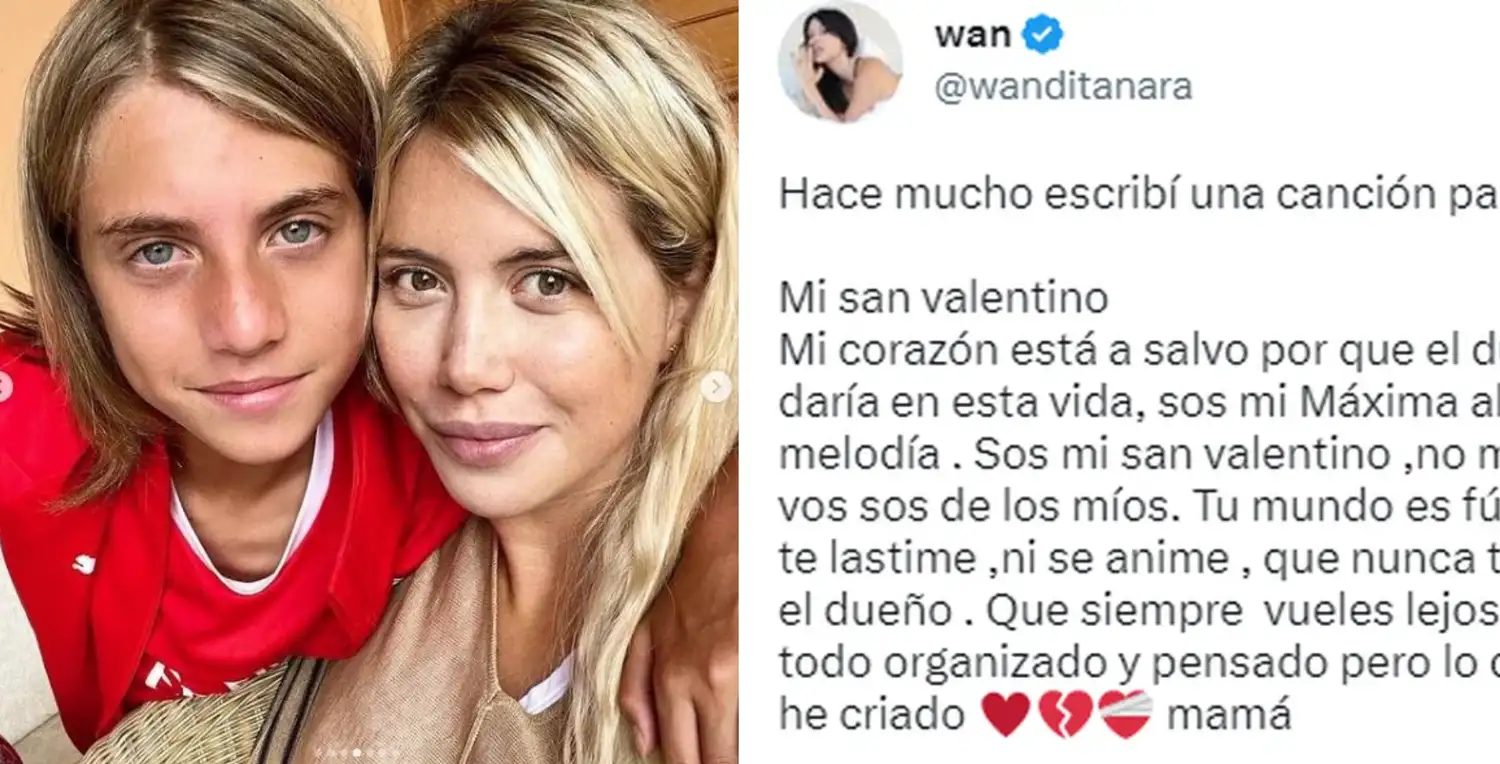 Wanda Nara compartió la letra de la canción que le compuso a su hijo: ¿se lanza como cantante?