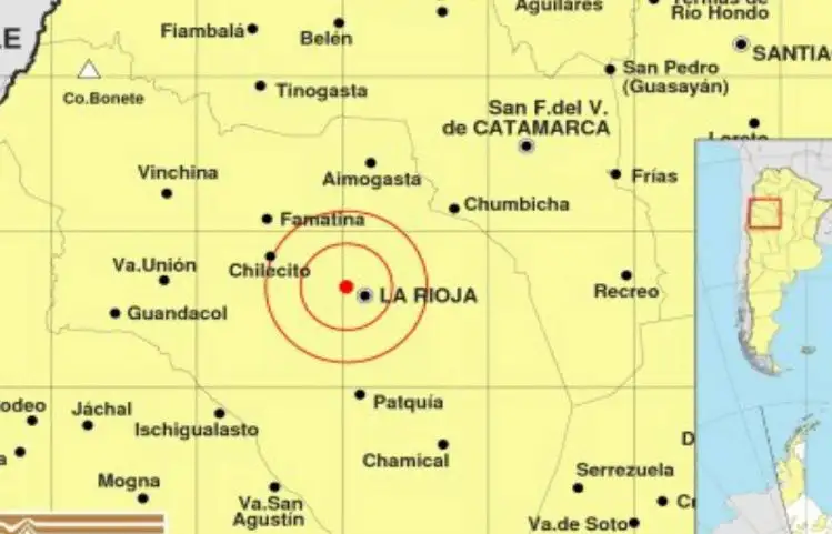 Un sismo de 3 grados despertó a La Rioja