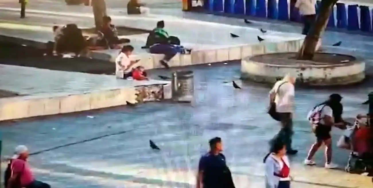 Por una cámara de seguridad se logró identificar a los padres y secuenciar el dramático momento.