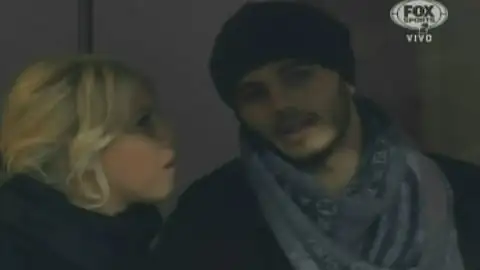 Wanda Nara apoyó a Mauro Icardi y lo acompañó a ver un partido del Inter