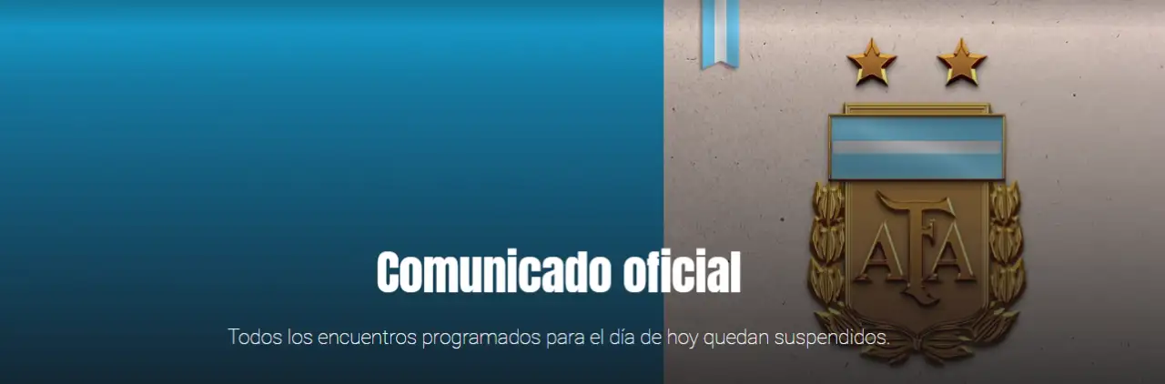 Por el ataque a Cristina Kirchner se suspendieron los partidos de este viernes 2 de septiembre