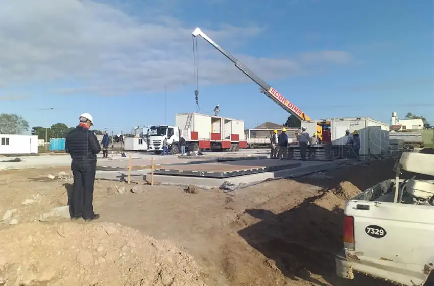Comenzó la instalación del Hospital Modular