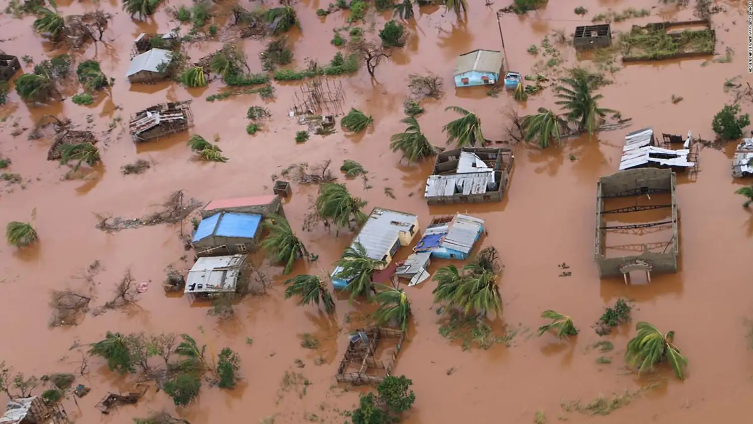 Mozambique: las consecuencias del ciclón vistas desde el espacio