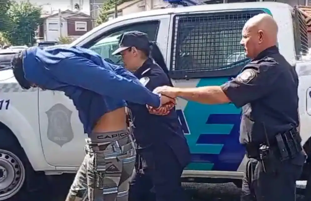 El hecho ocurrió en Dorrego, entre Falucho y Brown, cuando el joven le arrebató el celular a una mujer de 38 años.