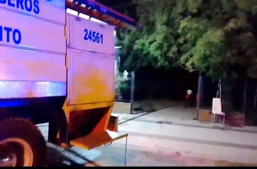 Incendio en una vivienda del barrio Jorge Newbery
