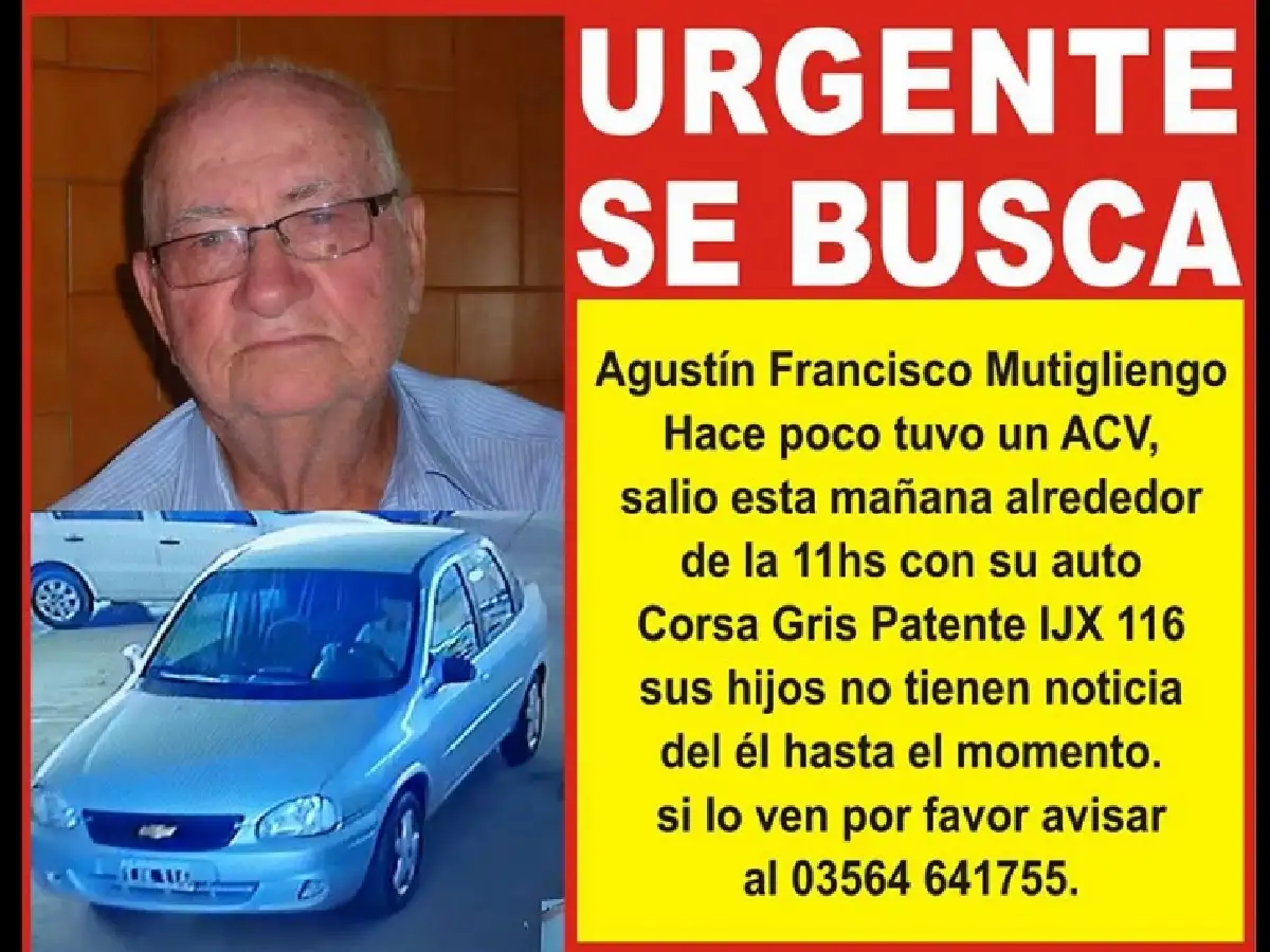 Buscan a hombre que salió esta mañana de su casa y no volvió 