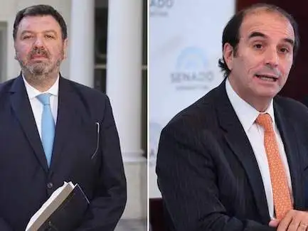 El juez Ariel Lijo y el catedrático Manuel García Mansilla, designados en la Corte Suprema por decreto del presidente Javier Milei.