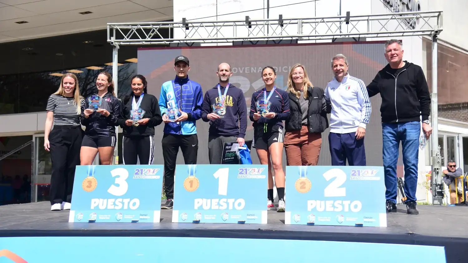 San Francisco Corre 21K: Leonardo Delrivo y Melisa Soledad Córdoba, los ganadores locales de la media maratón