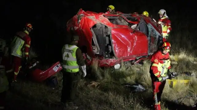 Chile: Tres argentinos murieron al volcar un auto