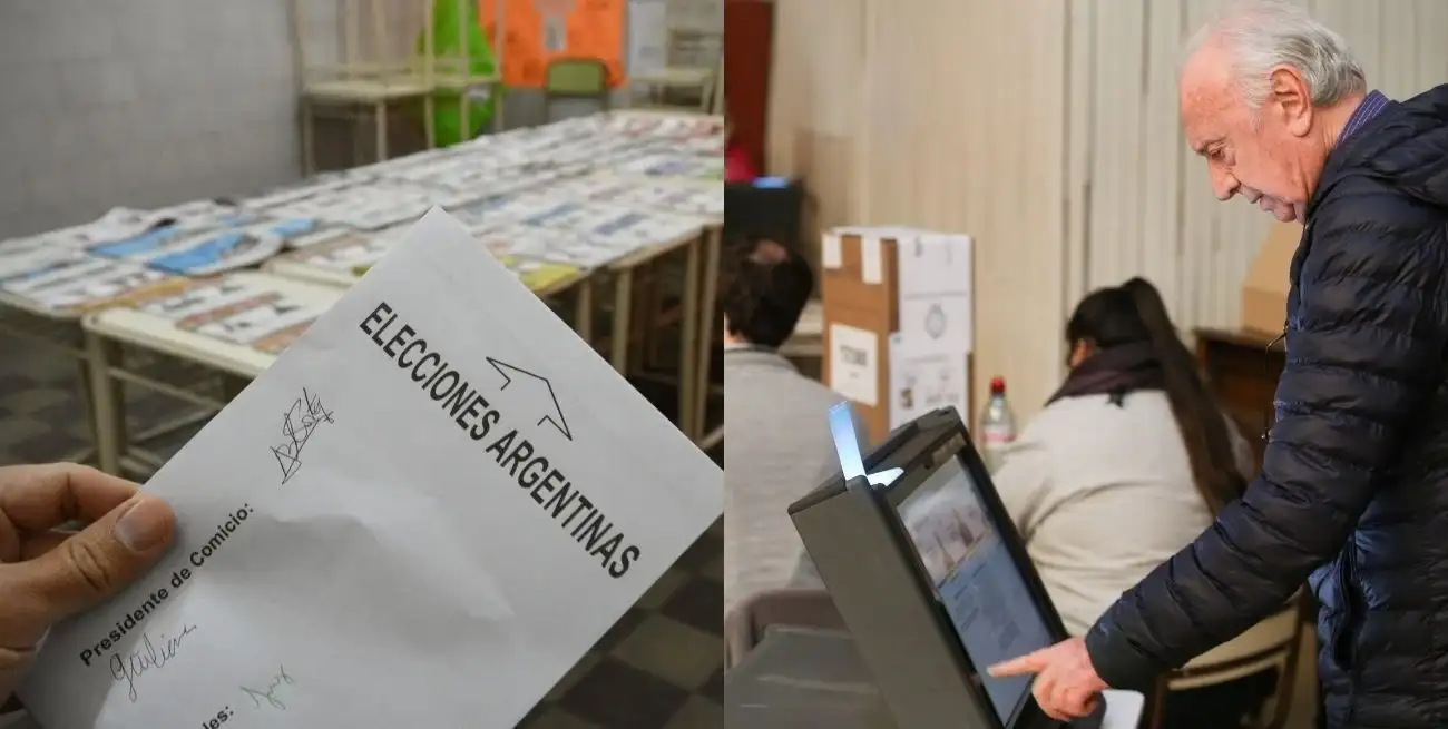 En CABA se eligieron autoridades nacionales con el sistema tradicional con boleta de papel y locales mediante voto electrónico. Pablo Aguirre - NA