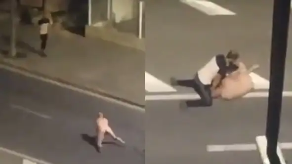 La bizarra pelea en plena calle en Tarragona.