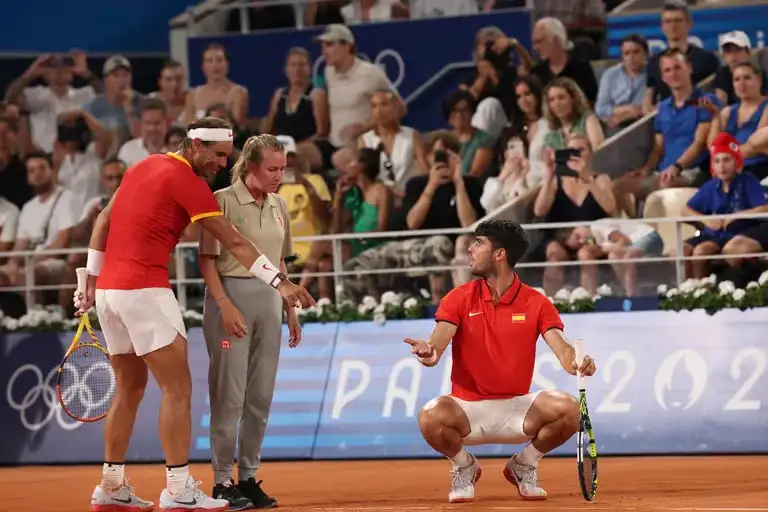 Nadal y Alcaraz, eliminados en dobles