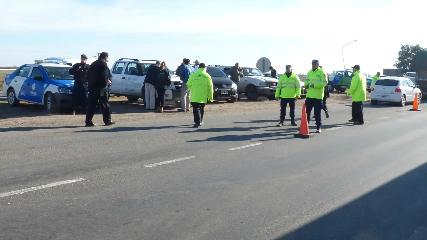 Operativo de seguridad vial en la Autopista Santa Fe-Rosario