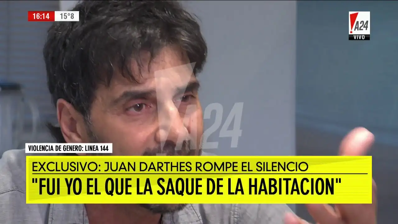Juan Darthés rompió el silencio