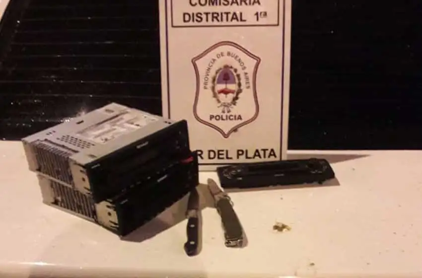 Robaron un vehículo, quisieron escapar y los atraparon
