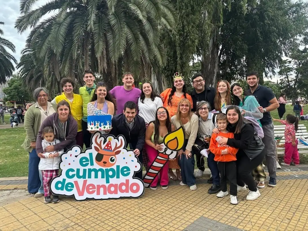 El intendente Chiarella presente en el "Cumple de Venado". Foto: Gentileza.