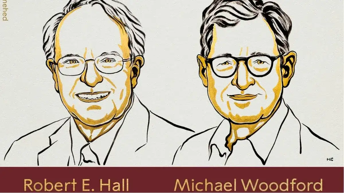 Robert E. Hall y Michael Woodford, distinguidos con el Nobel de Economía 2026 por sus investigaciones sobre estabilidad económica y política monetaria.