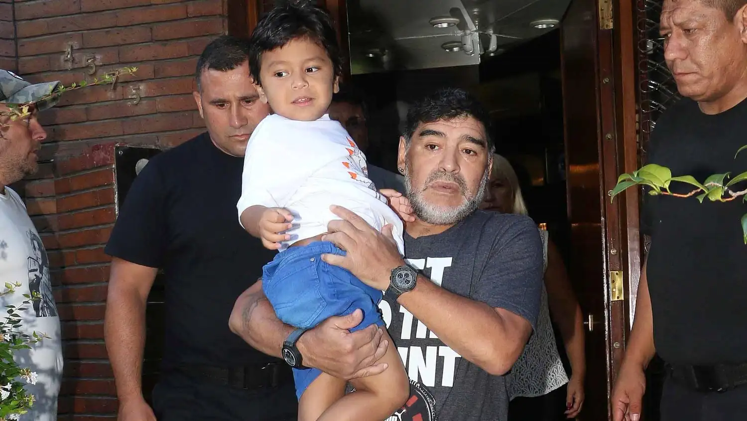 Maradona se reencontró con su hijo Diego Fernando