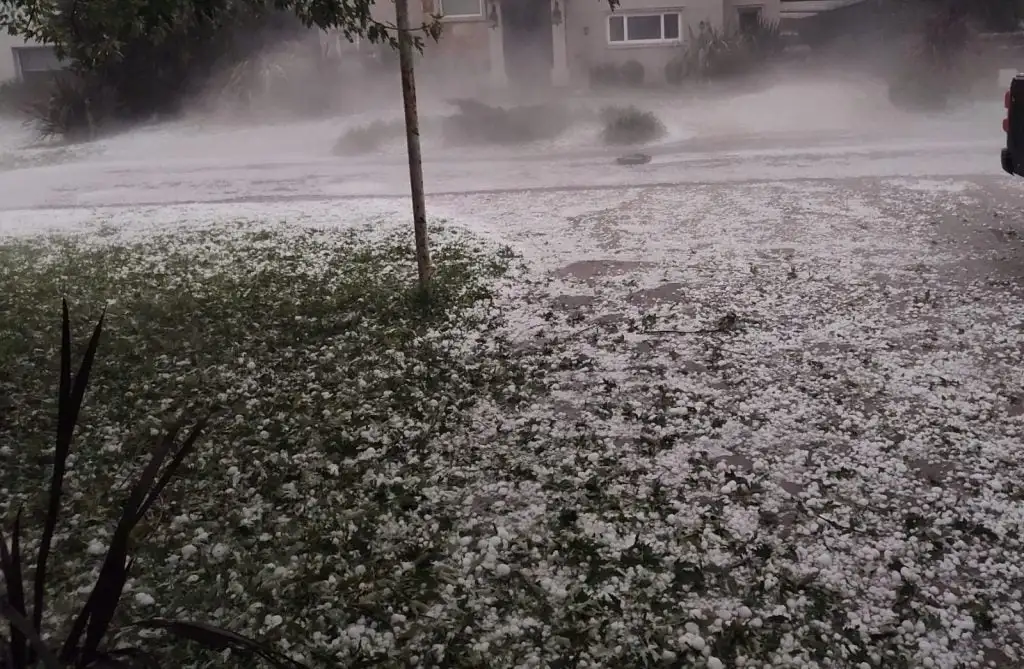 La granizada que cayó los últimos días, en Rosario.