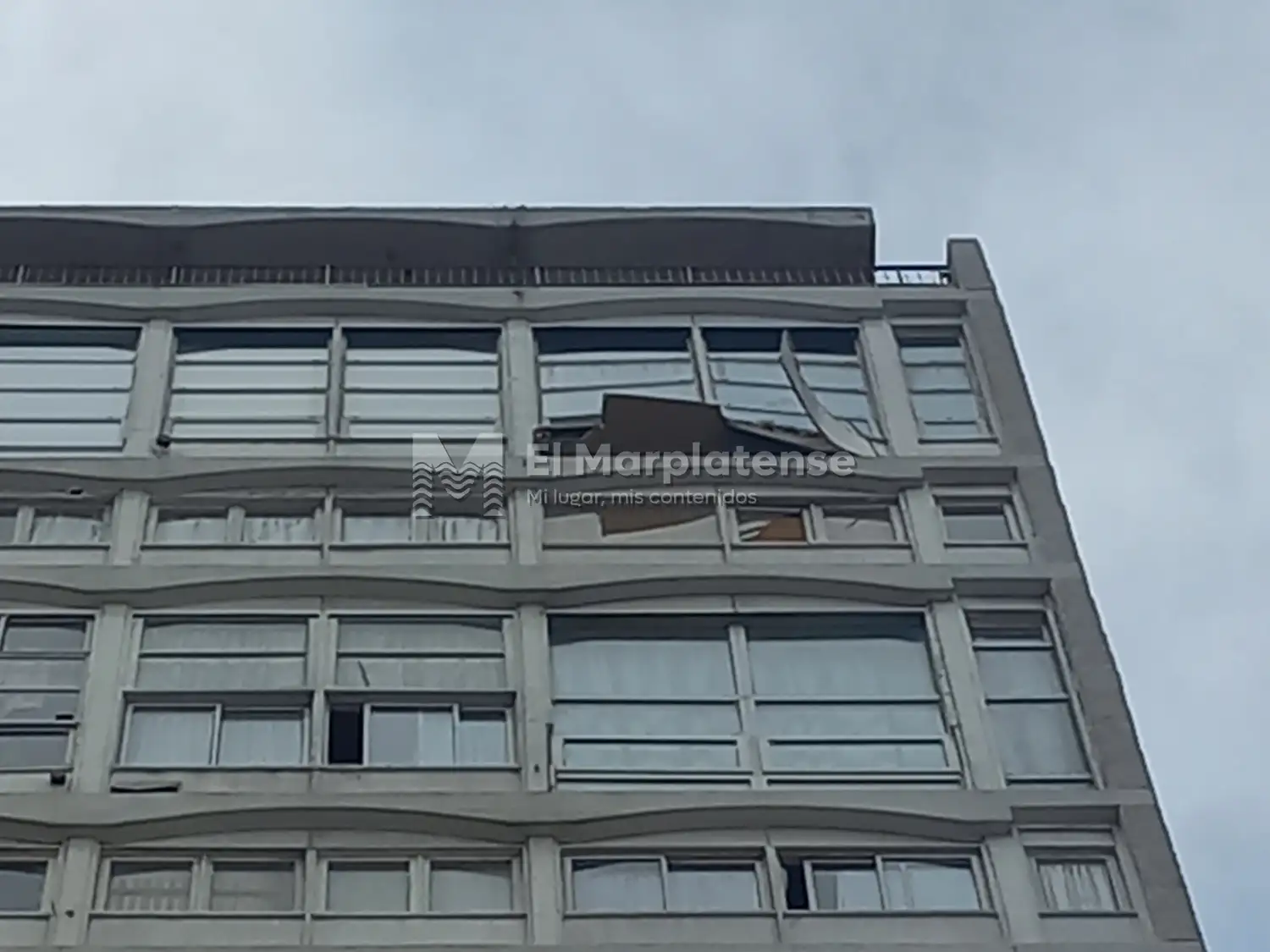 Imágenes de cómo quedó el departamento por fuera.