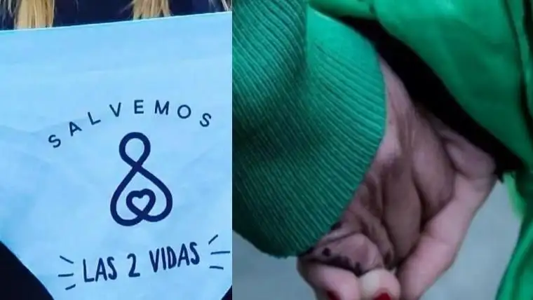 Manifestaciones a favor y en contra del aborto legal