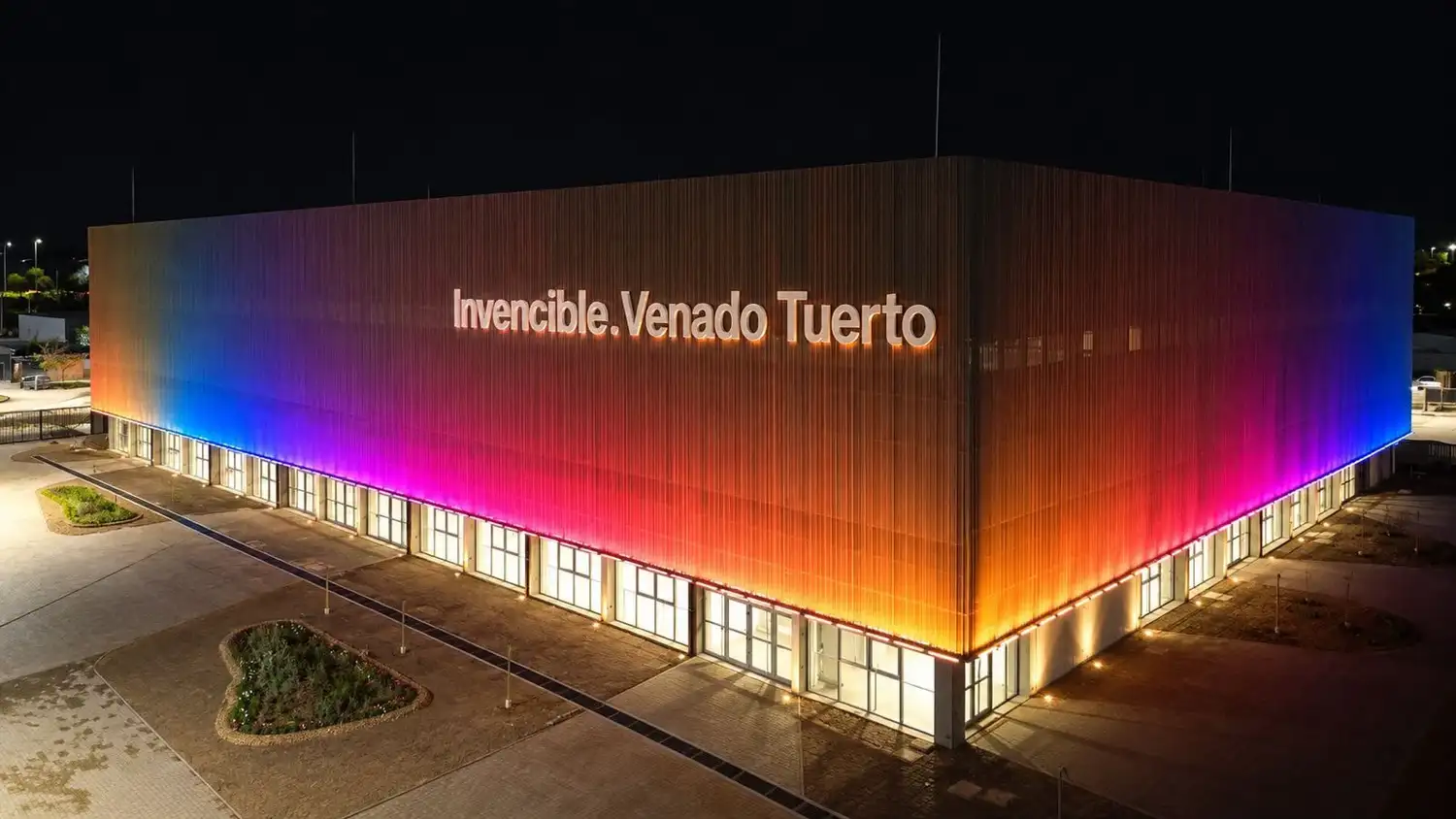 Así será la fachada del estadio.