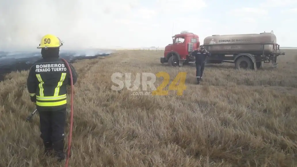 Tarde intensa para Bomberos, con tres accidentes y dos incendios en Venado y zona