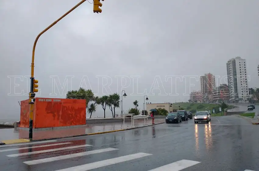 Se adelantó la lluvia en Mar del Plata